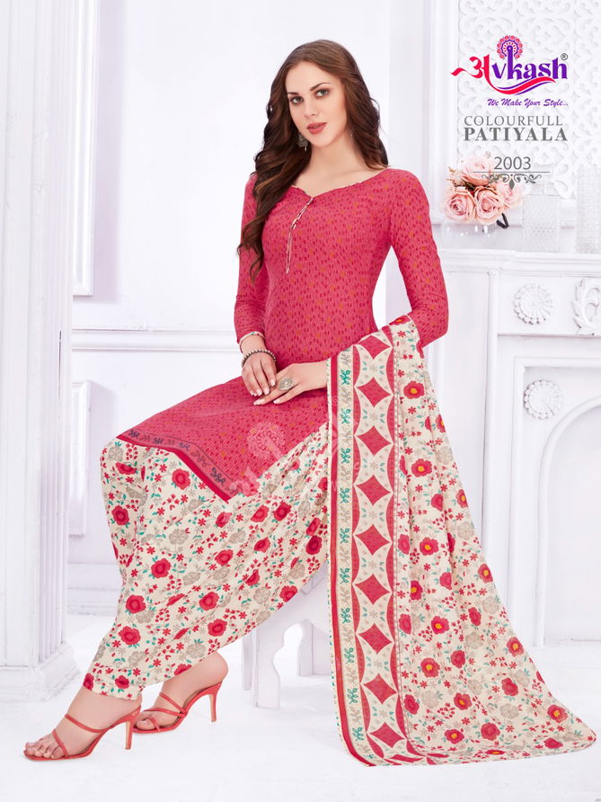 Avkash Colourfull Patiyal 2 Casual Daily Wear Cotton Printed Collection